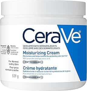 CeraVe Moisturizing Cream for Dry Skin with Hyaluronic Acid and Ceramides, 539 g - image 1