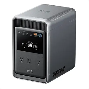 Anker SOLIX S2000 Portable Power Station, 1500W Solar Generator for Home Use, Up to 35-Hr Fridge Backup, 2,010Wh LFP Battery for Emergencies, Power Outages, Camping (Solar Panel Optional) - image 1