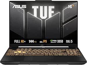 Notebook ASUS TUF Gaming F16 Intel Core i5, RTX 3050, 16 GB RAM, 512 GB SSD, Windows 11 Home, 16.0'' FHD, Mecha Gray - FX607VJ-RL007W - image 1