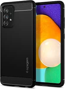 Spigen Rugged Armor Phone Case Compatible with Samsung Galaxy A52 / A52s 5G - Matte Black - image 1