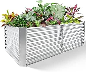 Land Guard 8×4×2 ft Galvanized Raised Garden Bed Kit - image 1