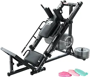 RitFit Leg Press Hack Squat Machine, Professional Adjustable Leg Press Machine for Home Gym with Linear Bearing, Full Lower Body Workout with Weight Storage - image 1