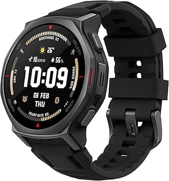 Amazfit T-Rex 3 Pro Outdoor Smartwatch 44mm Sapphire AMOLED Display, Built-in Torch, Titanium Bezel, Dual-Band GPS, Offline Maps, Up to 17 Days Runtime, 10 ATM, 180+ Sports Modes - image 1