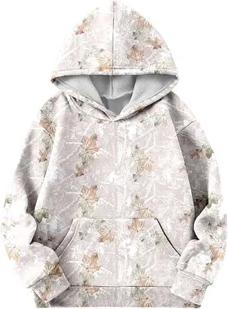 Camo Hoodies for Teen Girls Cute Sweatshirt Maple Leaf Print Oversized Fleece Sweatshirts Classic Pullover with Pocket - image 1