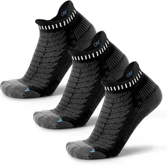 Hephatania Coolmax Performance Ankle Running Socks 3 Pairs Cushion Padded Breathable Athletic Socks for Men and Women - image 1