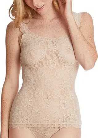Hanky Panky Signature Lace Classic Cami, Chai, Large - image 1