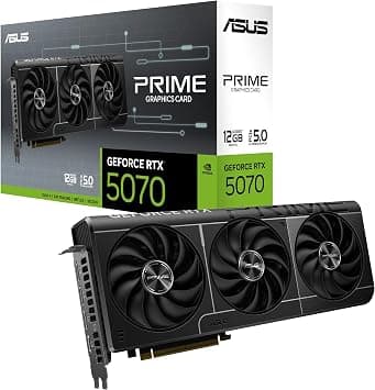 The SFF-Ready ASUS Prime GeForce RTX™ 5070 12GB GDDR7 Graphics Card (PCIe® 5.0, 12GB GDDR7, HDMI®/DP 2.1, 2.5-Slot, Axial-tech Fans, Dual BIOS) - image 1