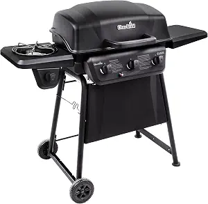 Char-Broil Classic Series 3-Burner Propane Gas Grill with Side Burner Stainless Steel - image 1