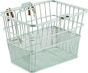 Retrospec Apollo Detachable Front Bike Basket Steel Half-Mesh with Integrated Detachable Hooks and Built-In Handle, Easy Assembly and Portability for Bicycles - image 1