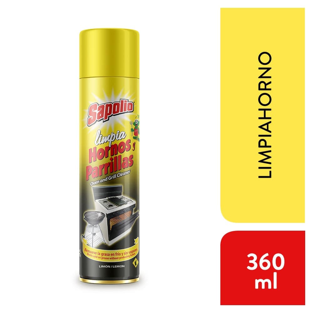 Sapolio Limpia Hornos y Parrillas Aroma a Limón 360ml - image 1