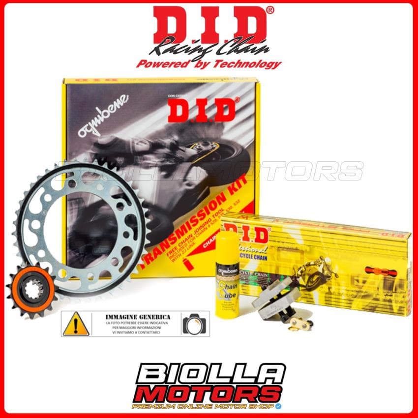 KIT TRASMISSIONE DID DUCATI Hypermotard 950 - SP 950 2019 520-ZVMX 376232000 Rapportatura Originale - image 1