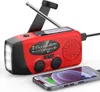 Solar radio,Selbstbetriebenes Kurbelradio mit LED-Taschenlampe,Notfallradio AM/FM Wetter Wind Up Radio, Handkurbel-Dynamo für Notladung von Smartphone - image 1