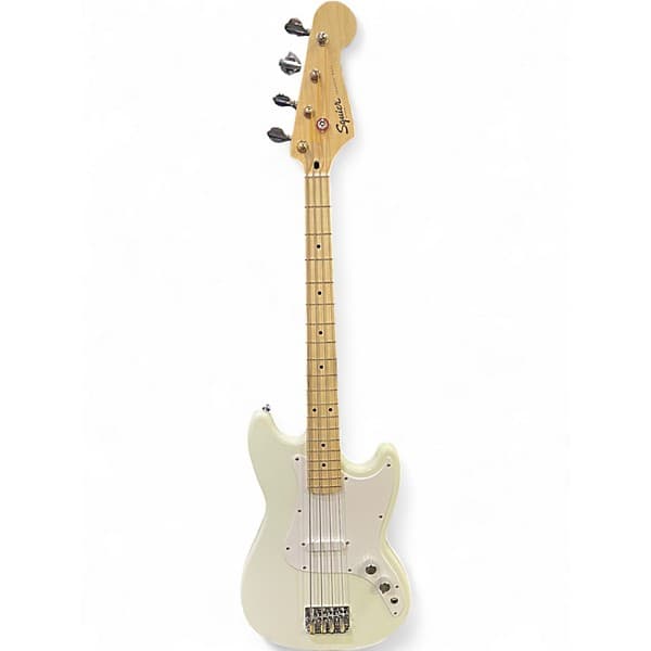 Squier Bronco Arctic White Electric Bass Guitar - image 1