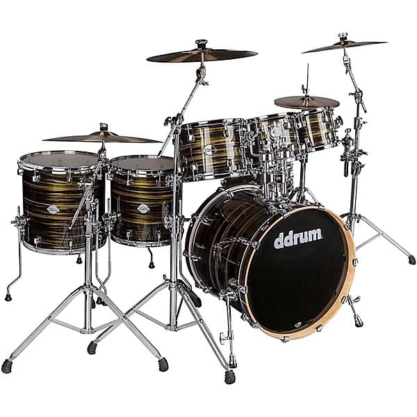 ddrum Dominion Birch 7-Piece Shell Pack - Brushed Olive Metallic - image 1