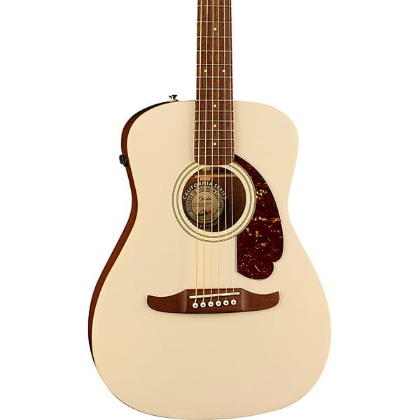 Fender California Malibu Player Acoustic-Electric Guitar Olympic White - image 1