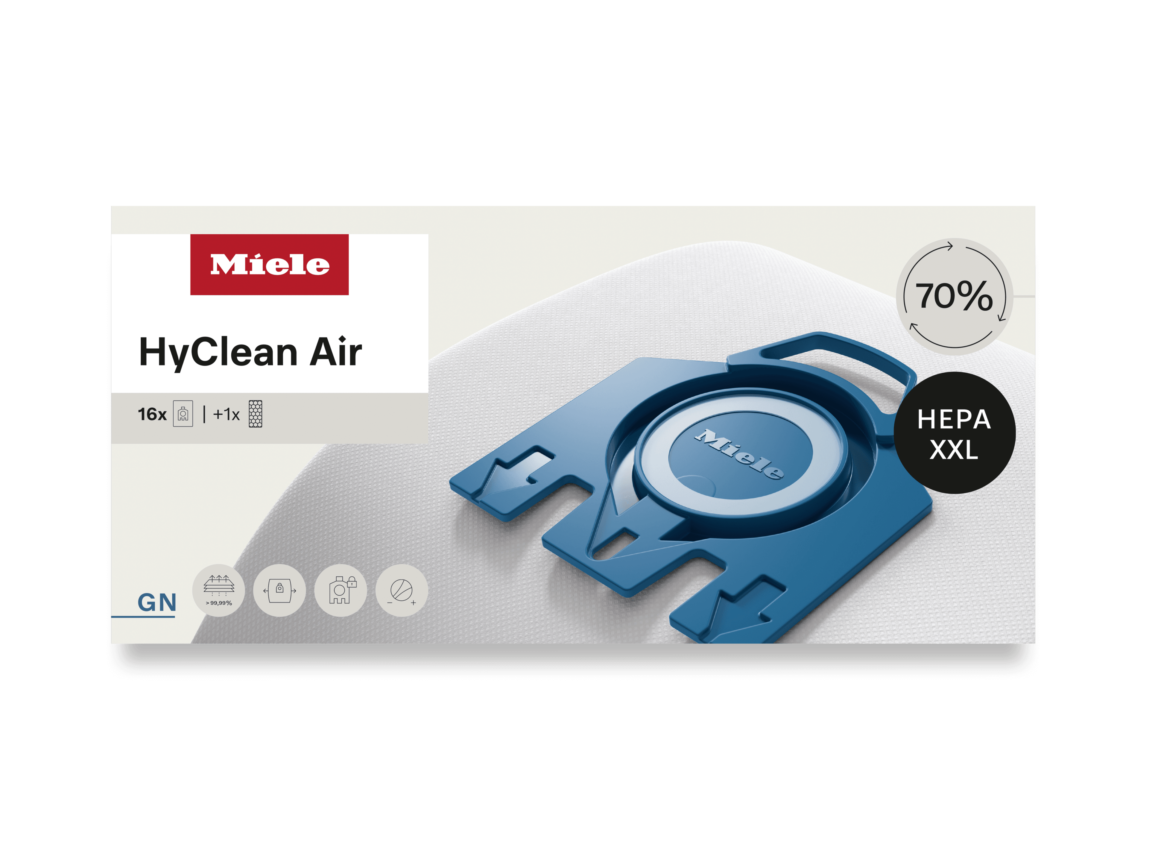 Miele GN Performance Pack HyClean Air Vacuum Bags and HEPA Filter - image 1