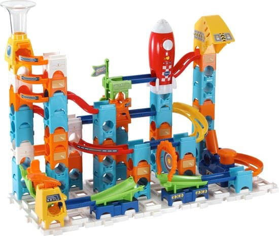 VTech Marble Rush Rocket Set Elektronisch M100E Knikkerbaan - 79 Onderdelen - Inclusief 10 Knikkers met Licht- en Geluidseffecten - image 1