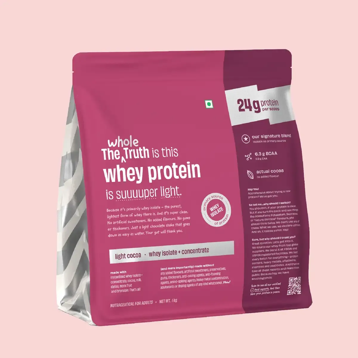 Light Cocoa 24g Whey Protein Isolate & Concentrate - image 1