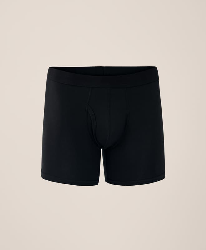 PACT Organic Men's Everyday Boxer Brief 4-Pack Black Size Small - image 1