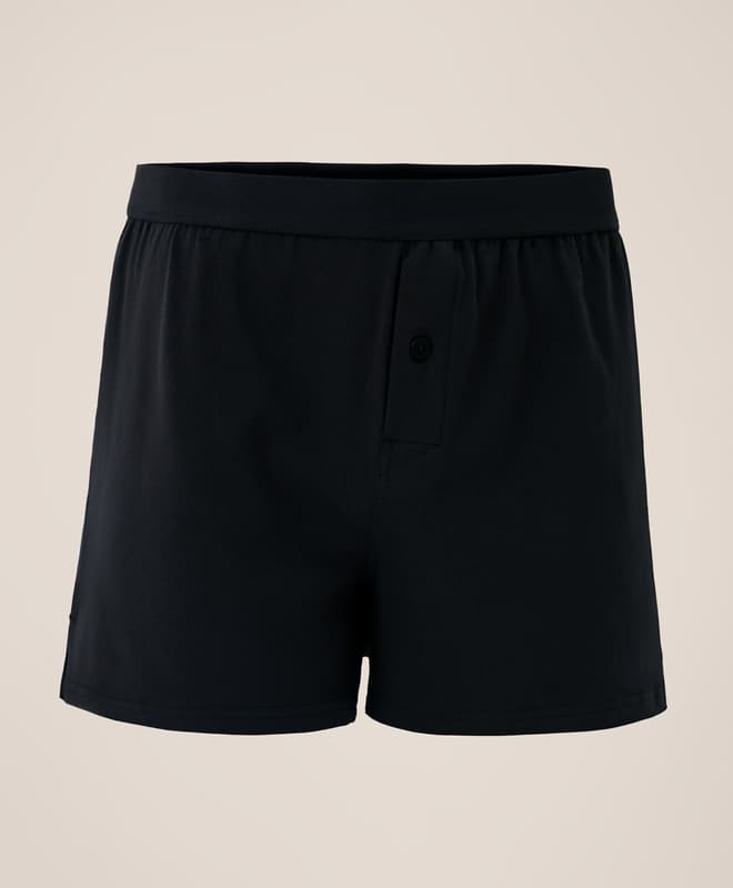 PACT Men's Black Everyday Knit Boxer S - image 1