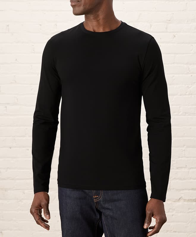 PAQT Organic Men's Luxe Essential Slim Long Sleeve Tee - image 1