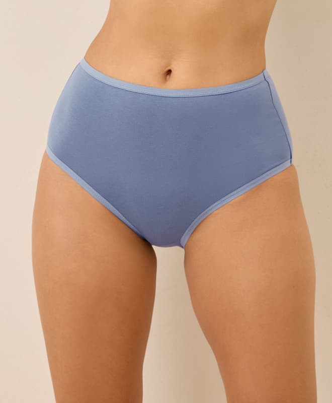 PACT Women's Dusted Violet Everyday High Rise Brief XS - image 1