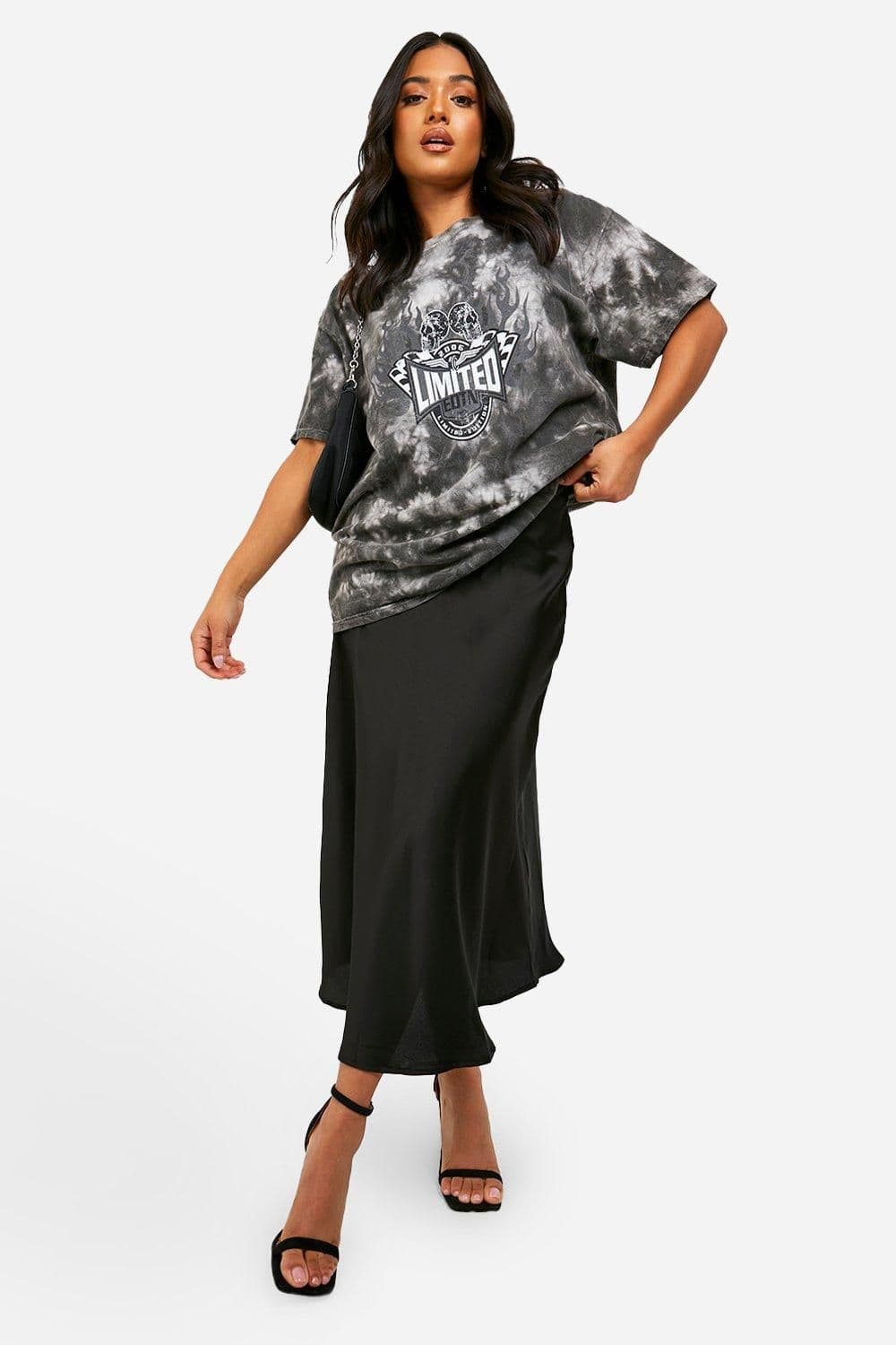 Petite Satin Midaxi Skirt - image 1