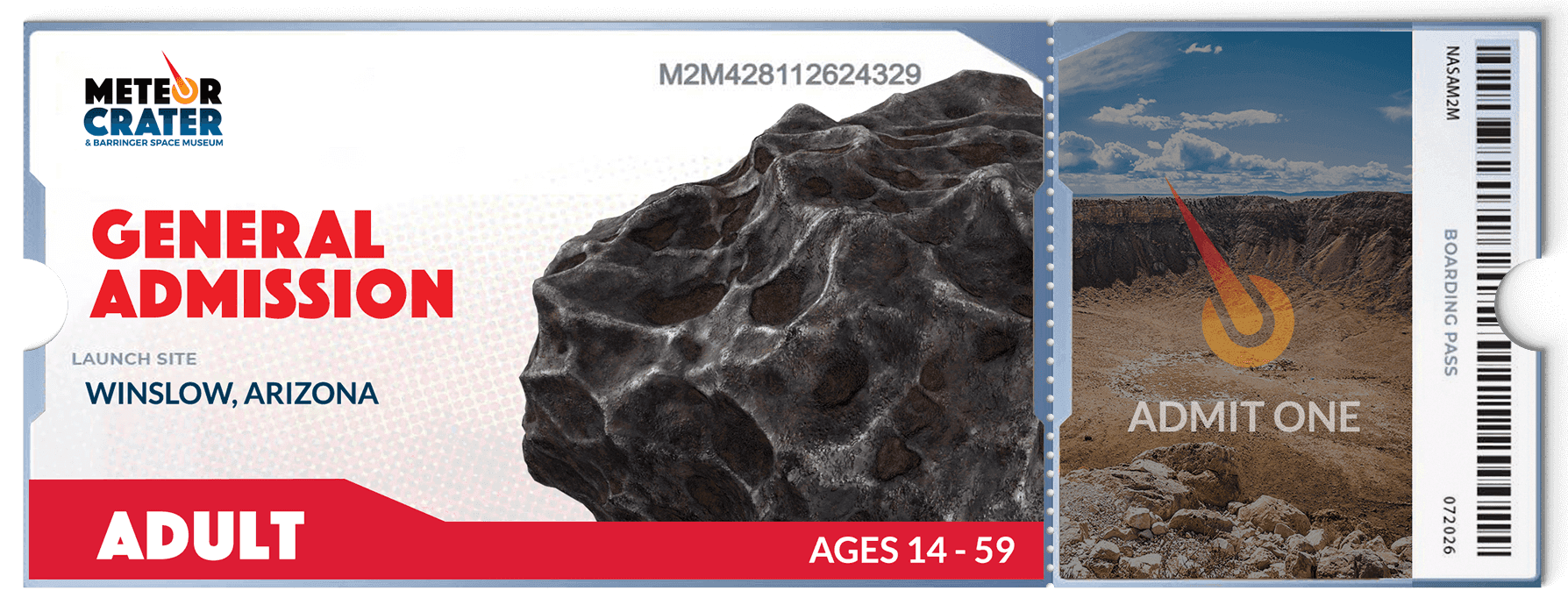 Meteor Crater Admission Ticket - Adult (Ages 14 to 59) - image 1