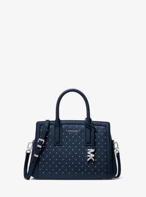 Laila Small Studded Leather Satchel - image 1