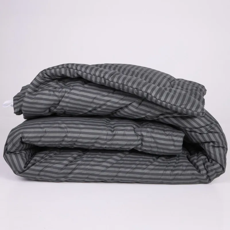 Ковдра антиалергенна №146 Color Fun Line 17-0611 Stripe Black Eco-Soft (Демі) - image 1