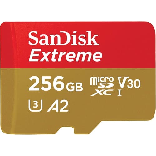 SanDisk Extreme 256GB C10 U3 V30 A2 Micro SD Card SDSQXA1-256G - image 1