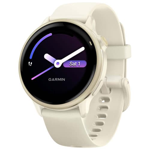 Garmin vivoactive 6 42mm Bluetooth Smartwatch - Lunar Gold/Bone - image 1