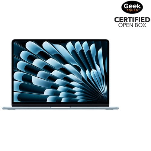 Open Box - Apple MacBook Air 13.6" w/ Touch ID (2025) - Sky Blue (Apple M4 / 16GB RAM / 256GB SSD) - English - image 1
