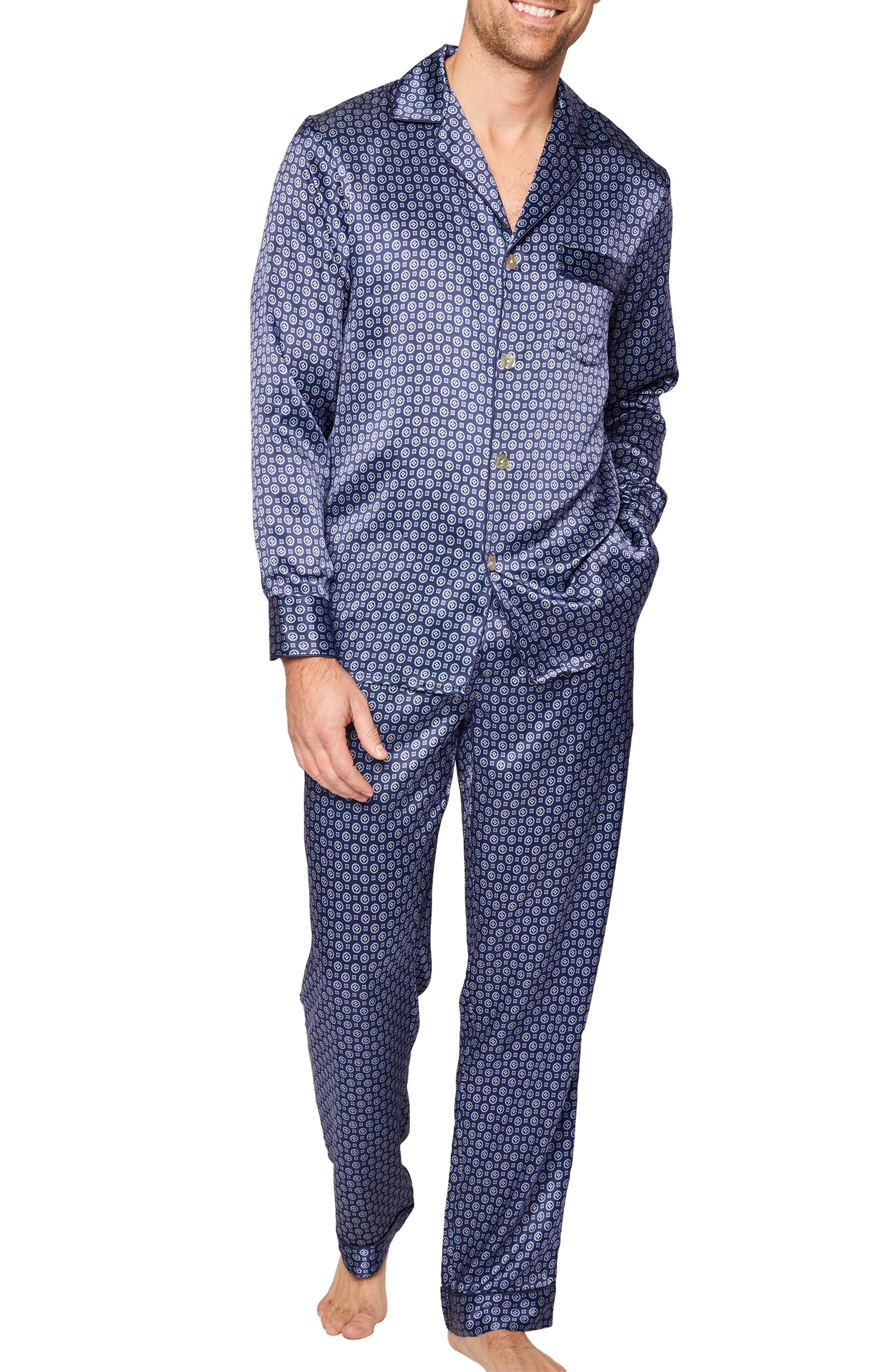 Medallion Mulberry Silk Pajamas - image 1