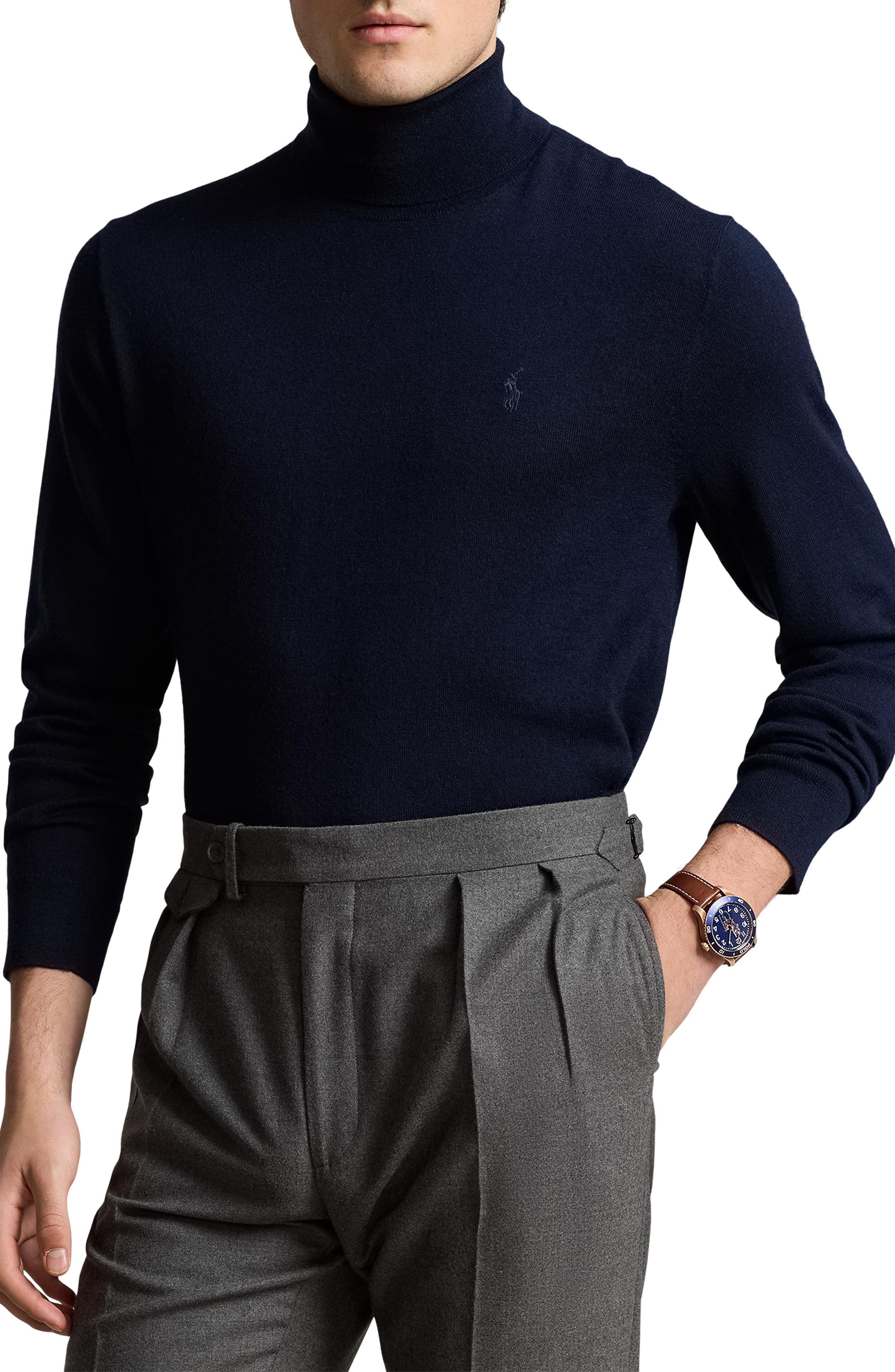 Merino Wool Turtleneck Sweater - image 1