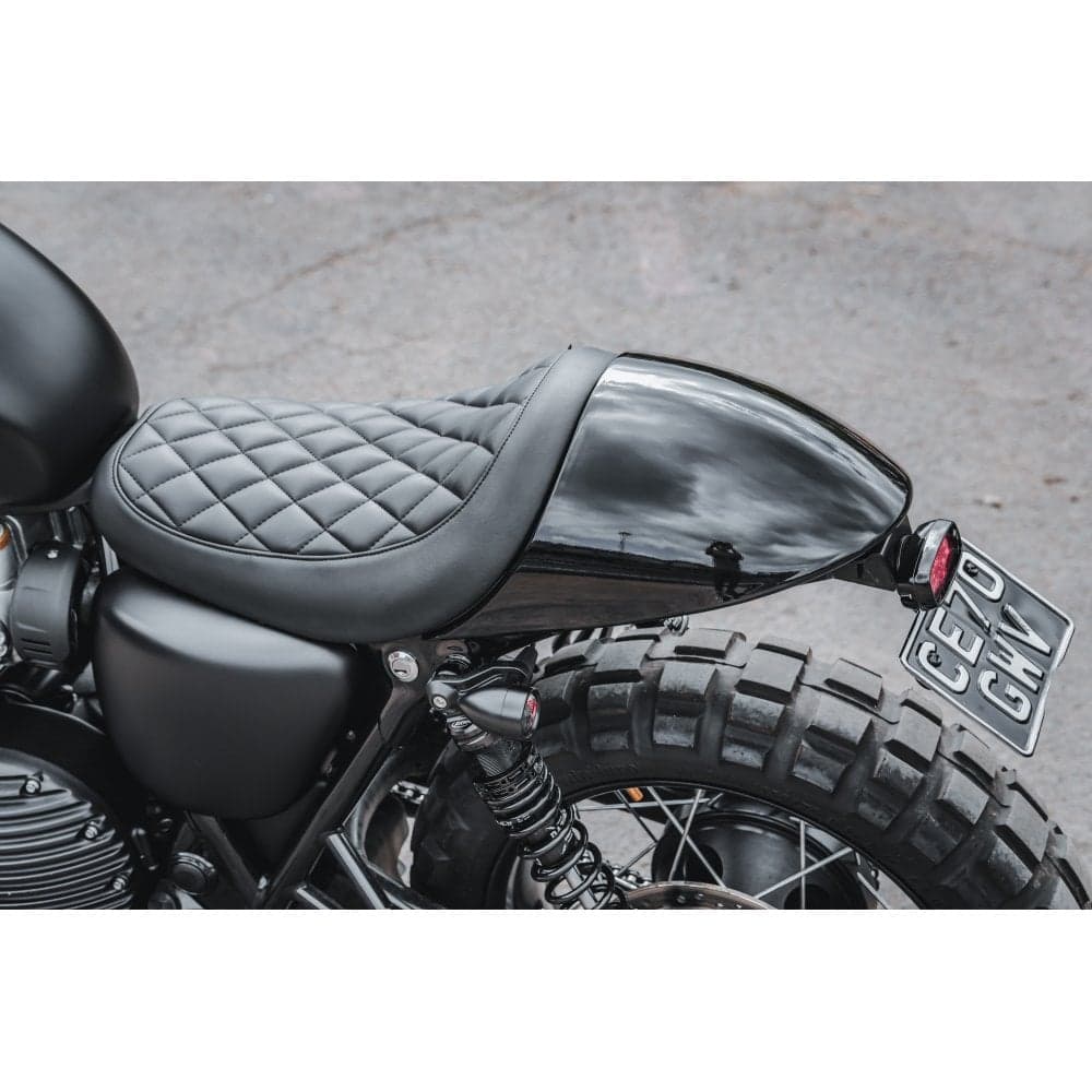 Motone FASTBACK Cafe Racer Seat – Black – Triumph Bonneville T100, T120, Street Twin, Speed Twin 900, Street Cup, Street Scrambler - image 1