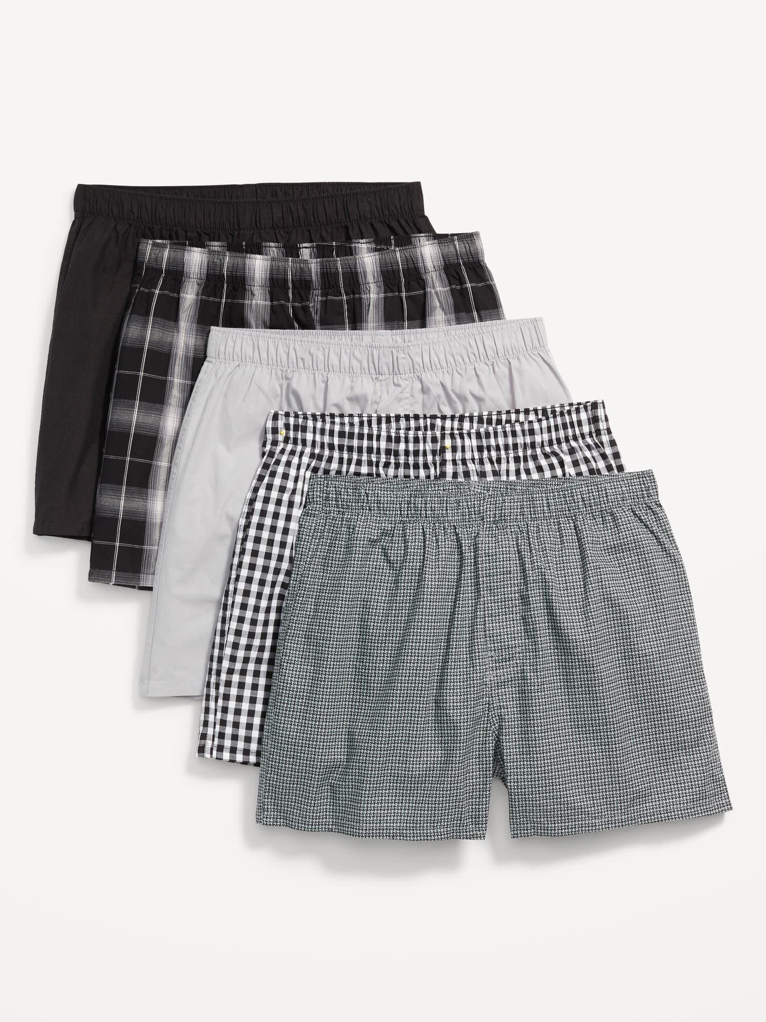 5-Pack Soft-Washed Boxer Shorts with 3.75-inch Inseam - image 1