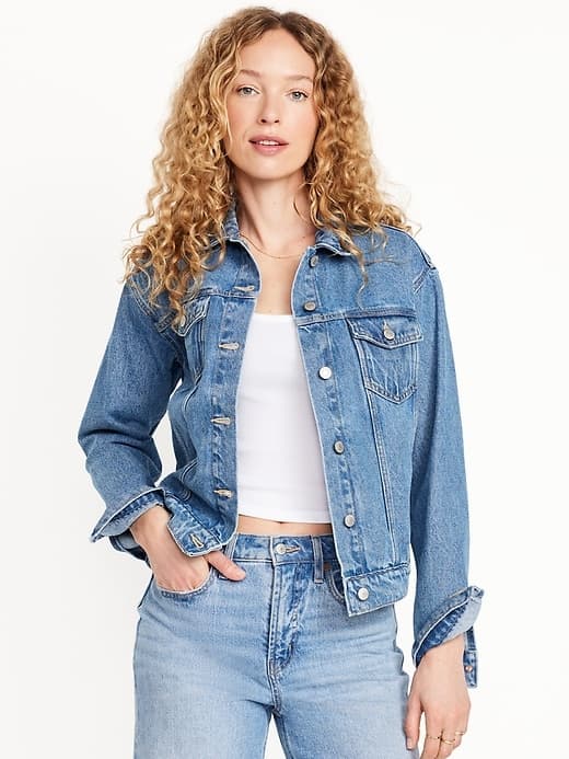 Classic Jean Jacket Medium Wash - image 1