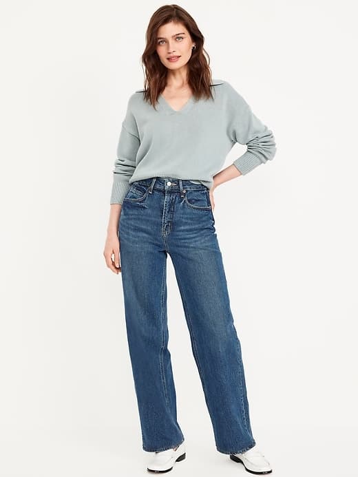 Extra High-Waisted Wide-Leg Jeans - image 1