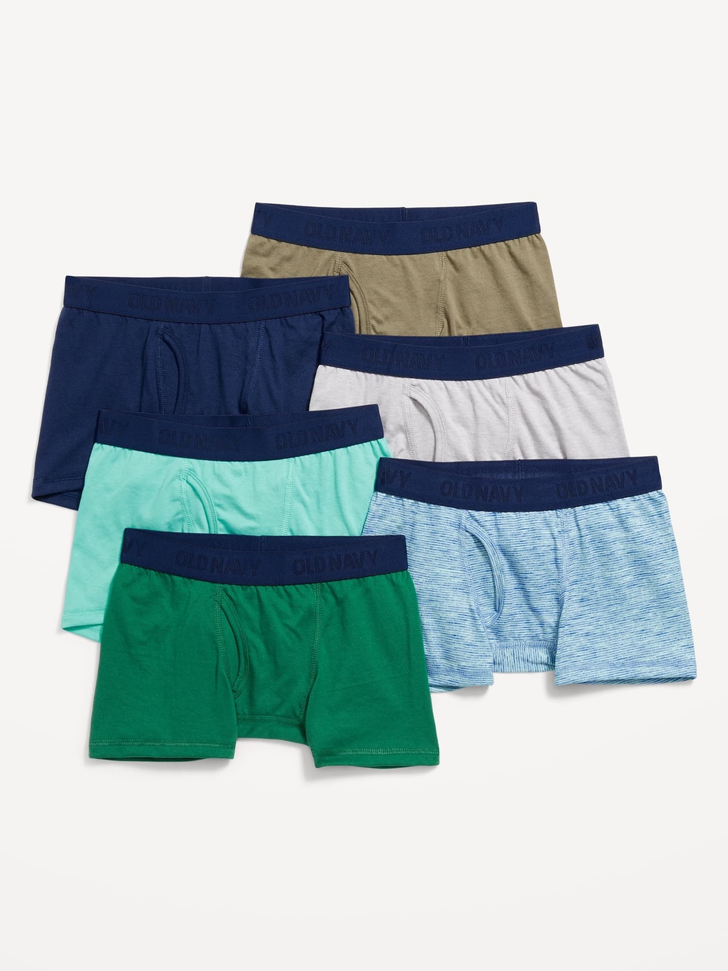 Old Navy Solid Boxer-Brief Underwear 6-Pack for Boys - image 1