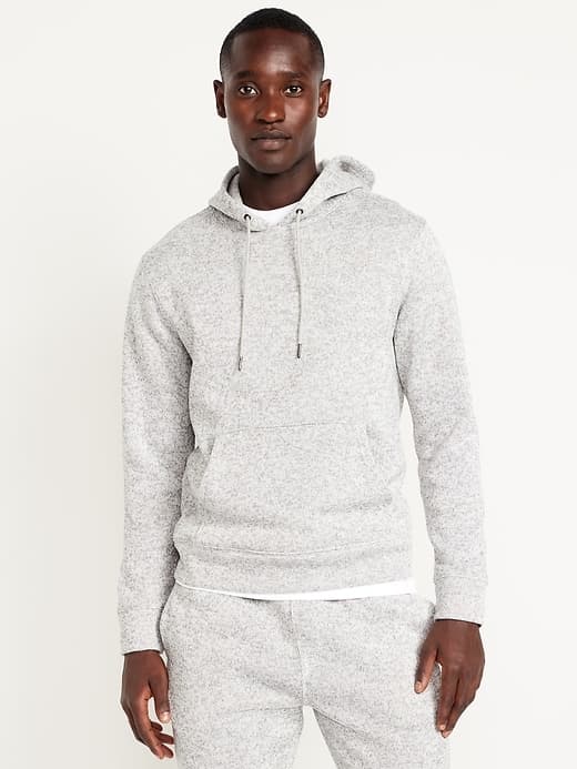 Fleece-Knit Pullover Hoodie - image 1