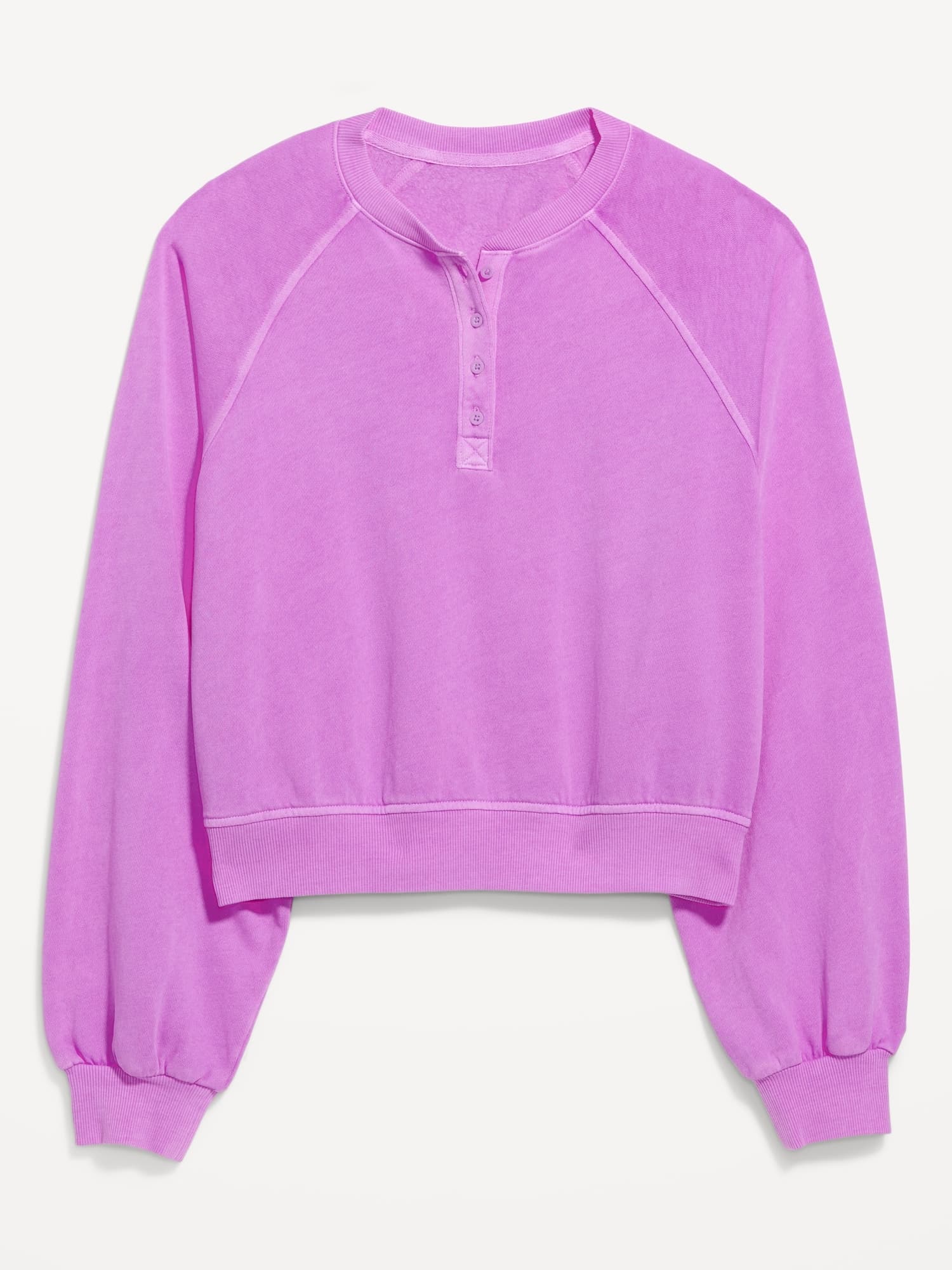 SoComfy Oversized Button-Front Sweatshirt - image 1