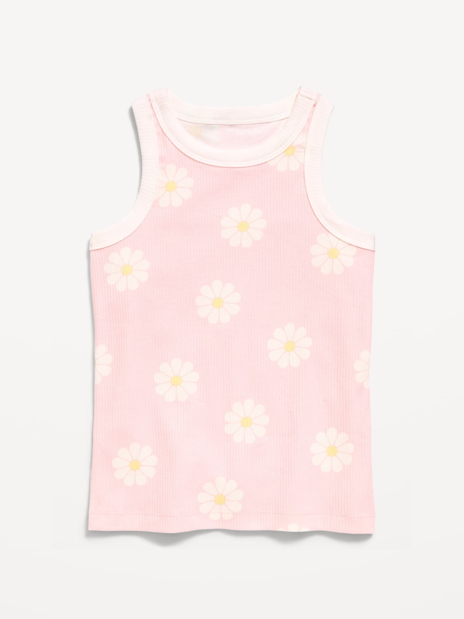 Fitted Ribbed Tank Top for Girls - image 1