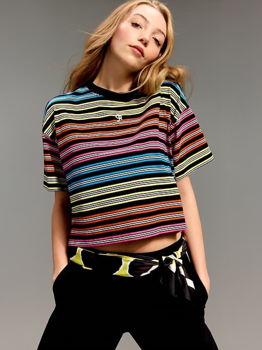 Old Navy x Christopher John Rogers Crop T-Shirt - image 1