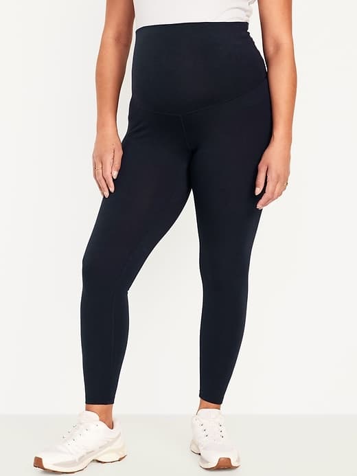 Old Navy Maternity Rollover-Waist PowerChill 7/8 Leggings - image 1