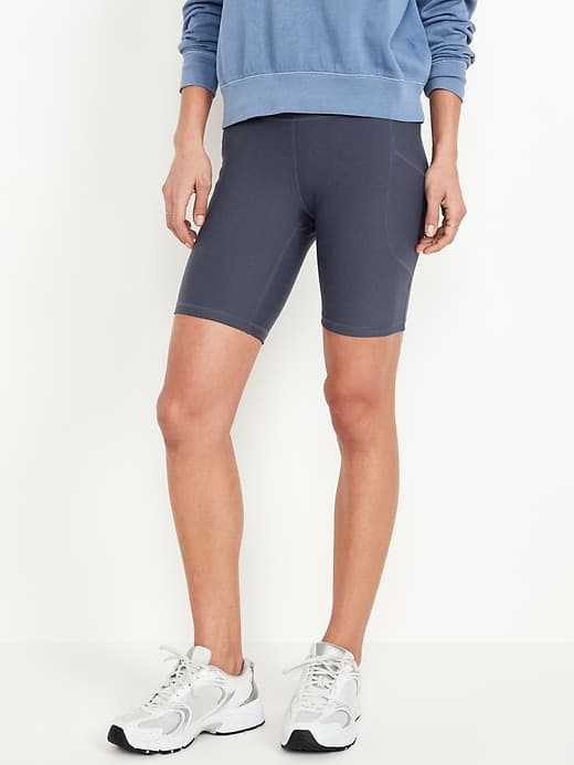 High-Waisted PowerSoft Biker Shorts - 8-inch inseam - image 1