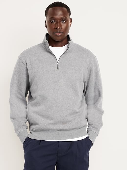 Oversized Rotation Fleece Quarter Zip Sweatshirt - image 1
