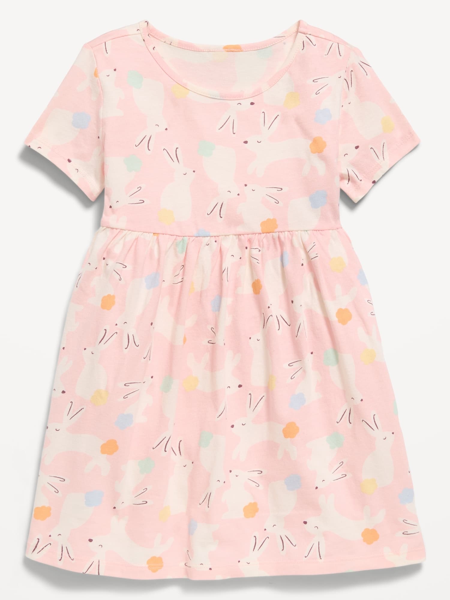 Printed Short-Sleeve Dress for Toddler Girls - image 1