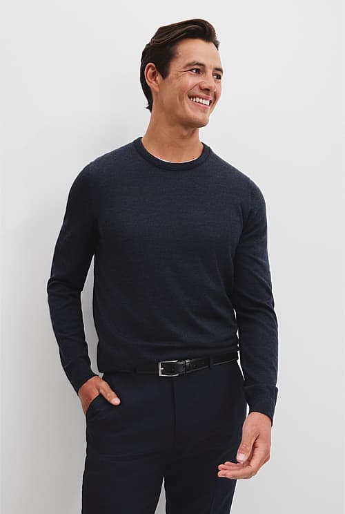 Australian Merino Wool Crew Neck Knit - image 1