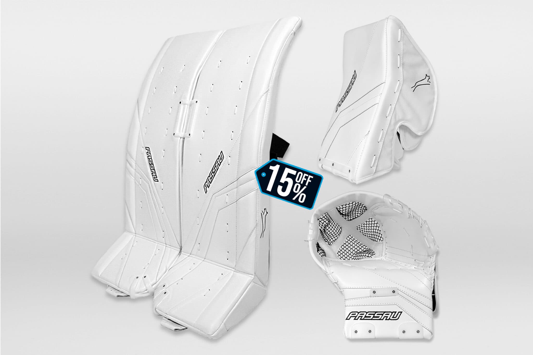 BALL HOCKEY Full Set - All White - image 1